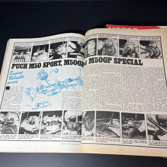 Vtg. 9x Motor Cycle Mechanic Magazines 1973 - 1976 Bikes Printed In England - Picture 16 of 16